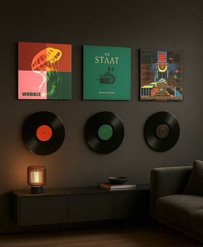 Album and record mount combo pack